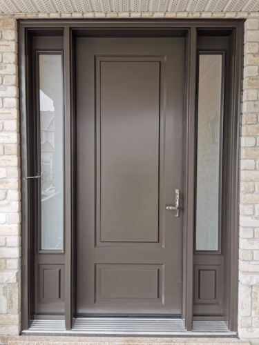 8' smooth fiberglass door