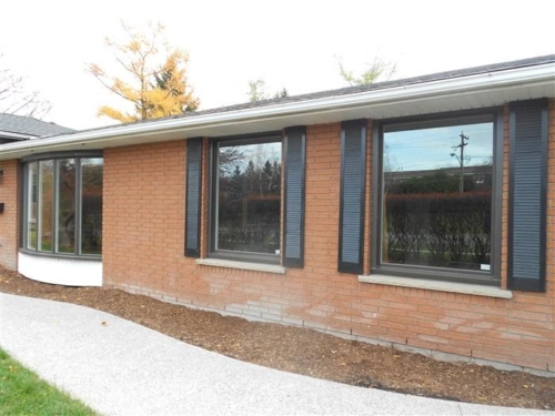 Commercial Brown Window