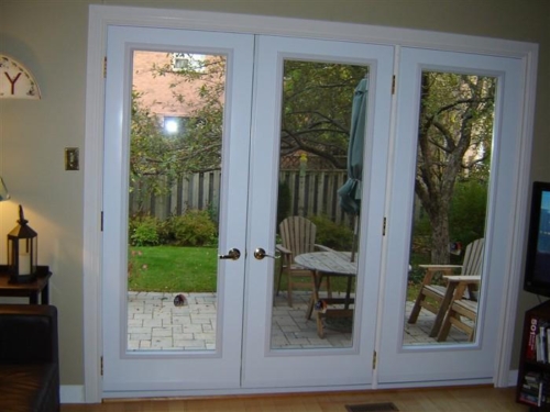 French Door Low E and Argon Gas Clear Glass