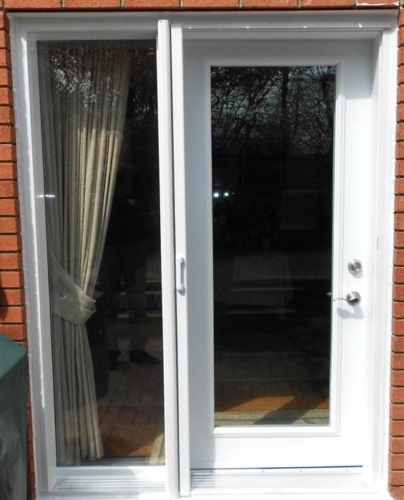Garden Door With Sidelight Hidden Screen