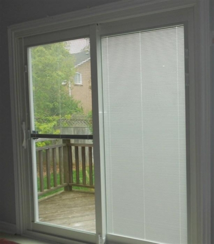 Mini Blind Patio Door