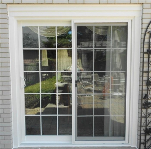 Patio Door With Colonial Grill