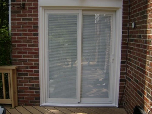 Venetion Internal Mini Blinds Patio Door