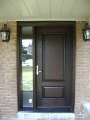 Fiberglass dark walnut color