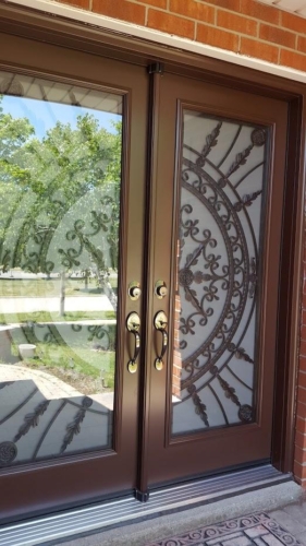 Renaissance wrought iron door