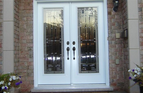 Supreme decorative front entry door