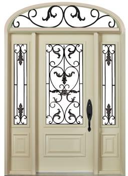 Wrought iron front door